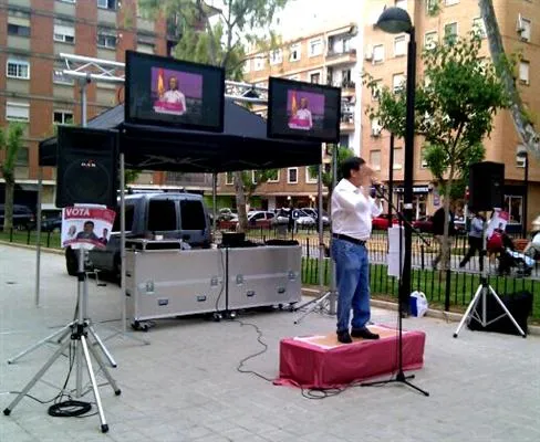 Empresa De Audiovisuales En Valencia   Pantallas De Plasma   Estructura   Megafonia